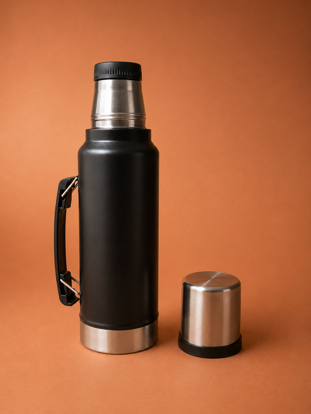 Termo Color Negro 1,5L